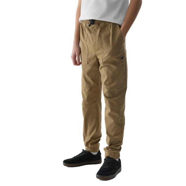 4F Broek met panelen voor jongens UTFO149_brown large
