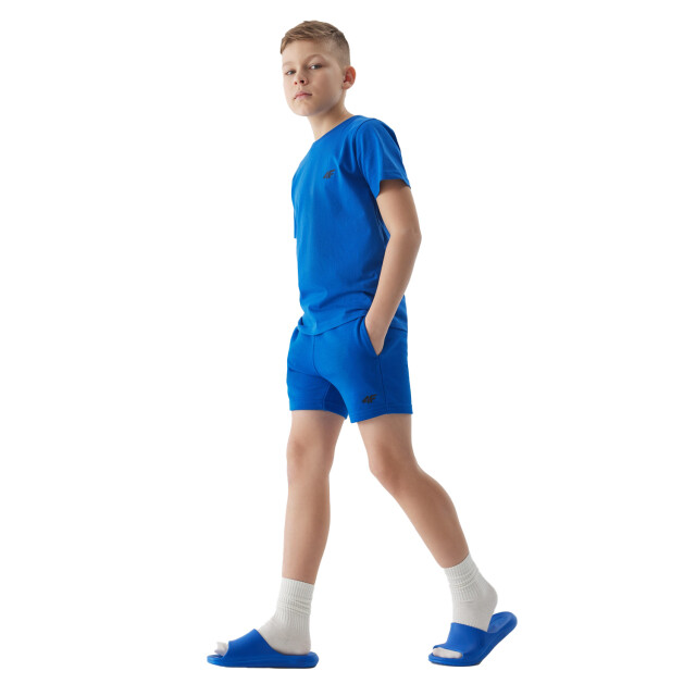 4F Katoenen t-shirt met logo voor jongens UTFO107_cobalt large