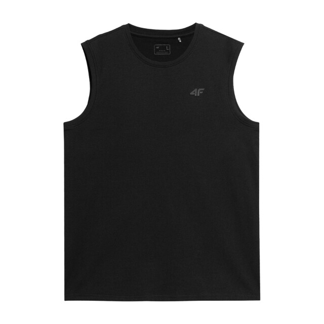 4F Gewone tank top heren UTFO109_deepblack large