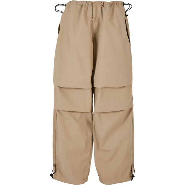 Urban Classics Dames katoenen parachute broek UTTN872_wetsand large