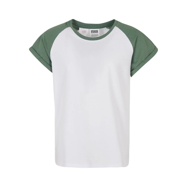 Urban Classics Meisjes contrast raglan t-shirt UTTN875_whitesalvia large
