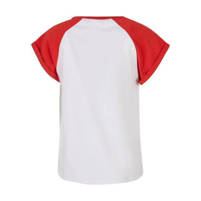 Urban Classics Meisjes contrast raglan t-shirt UTTN875_whitehugered large