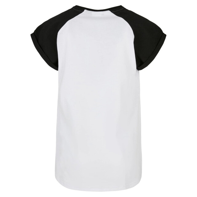 Urban Classics Meisjes contrast raglan t-shirt UTTN875_whiteblack large