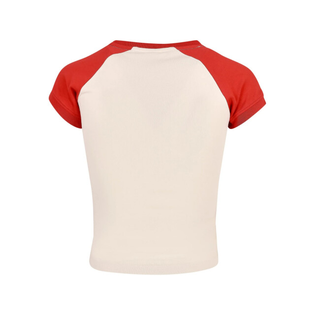 Urban Classics Dames retro stretch t-shirt met korte mouwen UTTN882_whitesandhugered large