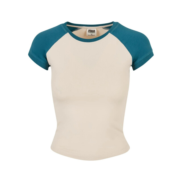 Urban Classics Dames retro stretch t-shirt met korte mouwen UTTN882_whitesandjasper large