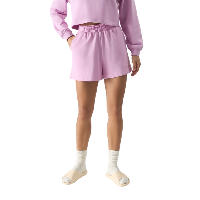 4F Dames stay caring sweat shorts UTFO117_lightpink large
