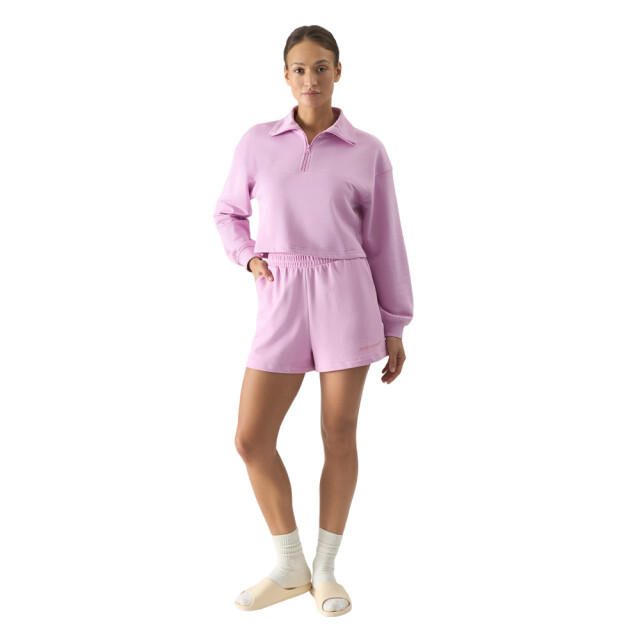 4F Dames stay caring sweat shorts UTFO117_lightpink large