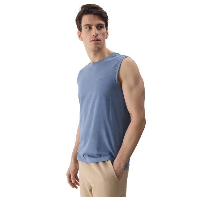 4F Gewone tank top heren UTFO109_denim large