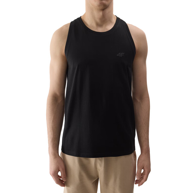4F Gewone tank top heren UTFO109_deepblack large