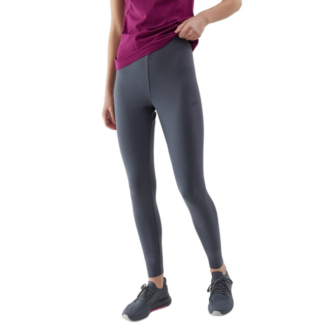 4F Dames gebreide effen slanke legging UTFO119_anthracite large