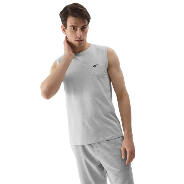 4F Gewone tank top heren UTFO109_coldlightgreymelange large