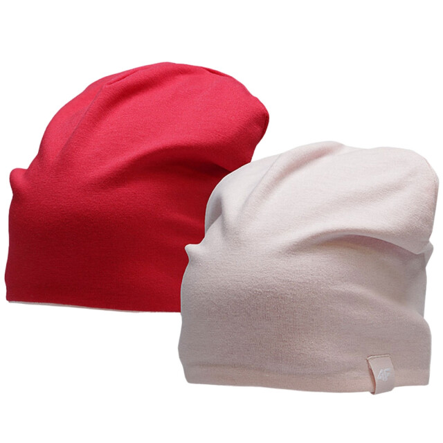 4F Reversible muts met logo voor meisjes UTFO110_lightpink large