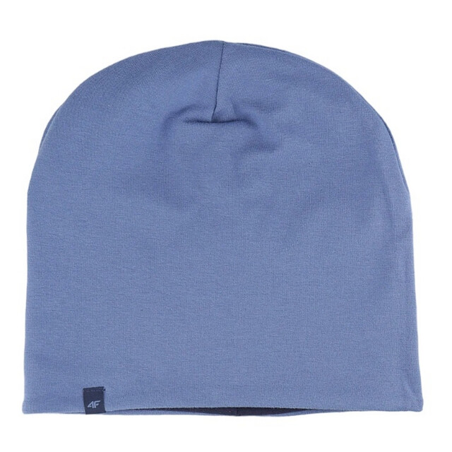 4F Katoenen omkeerbare muts met logo voor kinderen/kinderen UTFO139_navy large