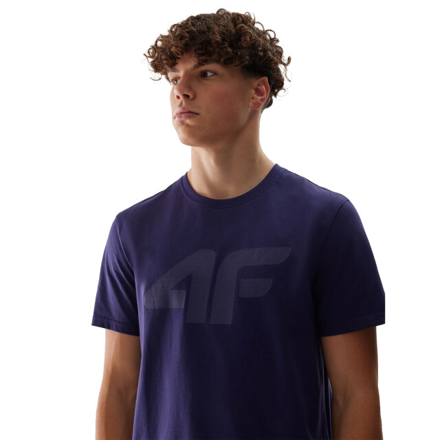 4F Heren logo regular t-shirt UTFO106_navy large