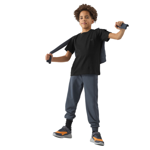 4F Katoenen t-shirt met logo voor jongens UTFO107_deepblack large