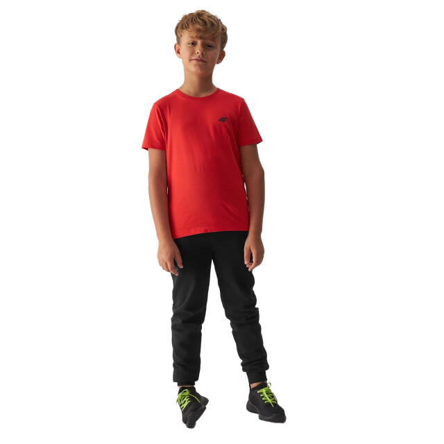 4F Katoenen t-shirt met logo voor jongens UTFO107_red large