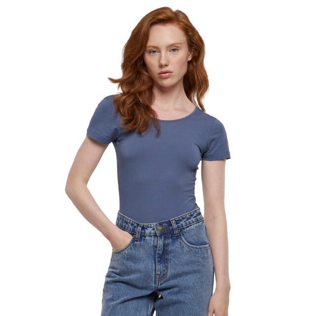 Urban Classics Dames organisch stretch bodysuit UTTN850_vintageblue large