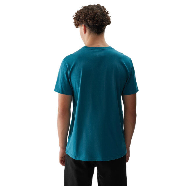 4F Heren logo regular t-shirt UTFO106_seagreen large