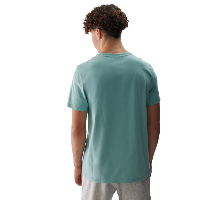 4F Heren logo regular t-shirt UTFO106_mint large
