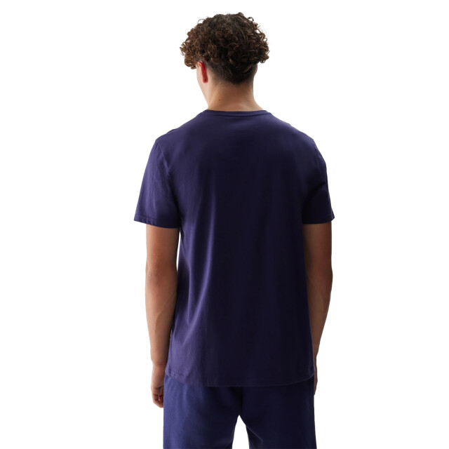 4F Heren logo regular t-shirt UTFO106_navy large