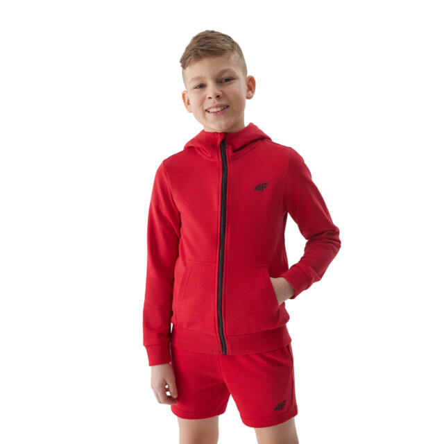 4F Jongens capuchon met volledige rits UTFO101_red large
