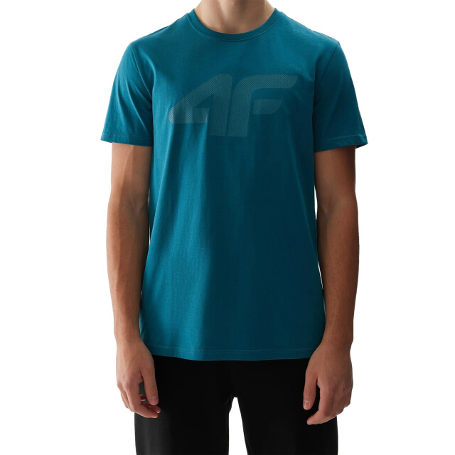 4F Heren logo regular t-shirt UTFO106_seagreen large