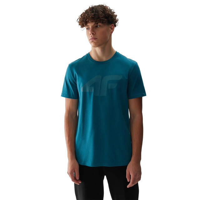 4F Heren logo regular t-shirt UTFO106_seagreen large