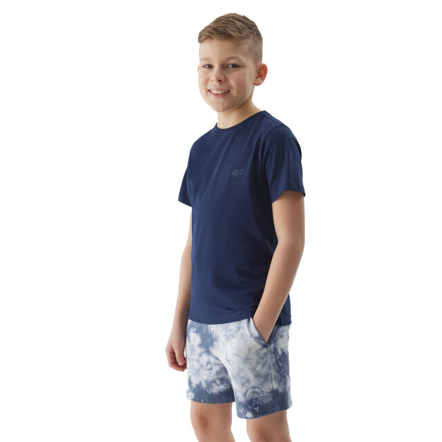 4F Katoenen t-shirt met logo voor jongens UTFO107_navy large