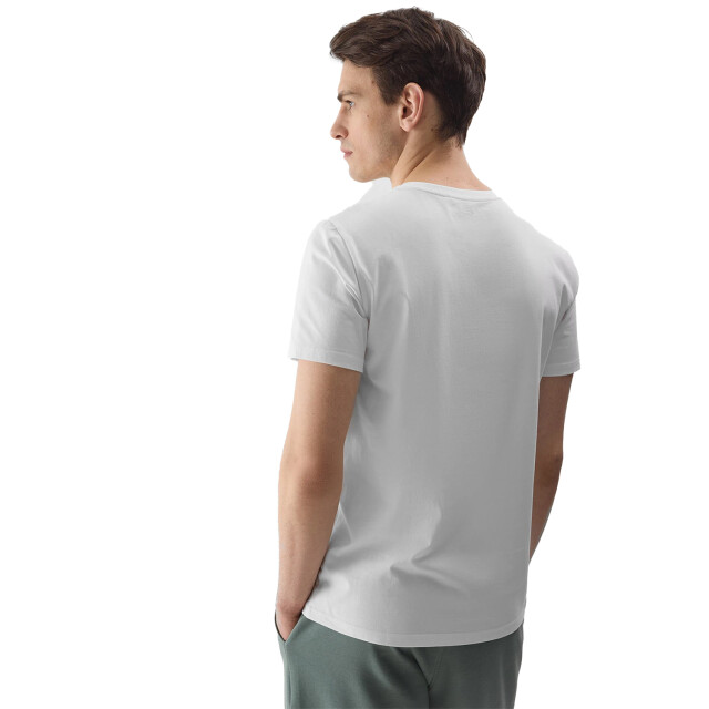 4F Heren logo regular t-shirt UTFO106_white large