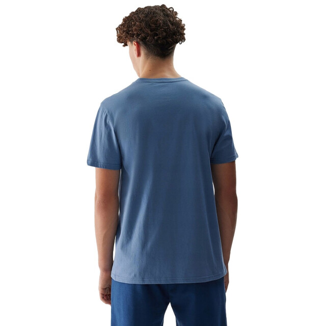 4F Effen normaal t-shirt heren UTFO121_denim large