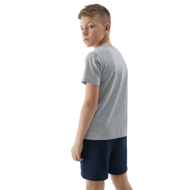 4F Katoenen t-shirt met logo voor jongens UTFO107_coldlightgreymelange large