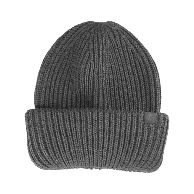 4F Heren geribbelde wintermuts UTFO105_darkgrey large