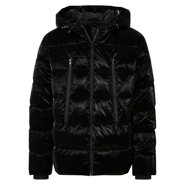 Urban Classics Heren sharkskin pufferjas UTTN845_black large