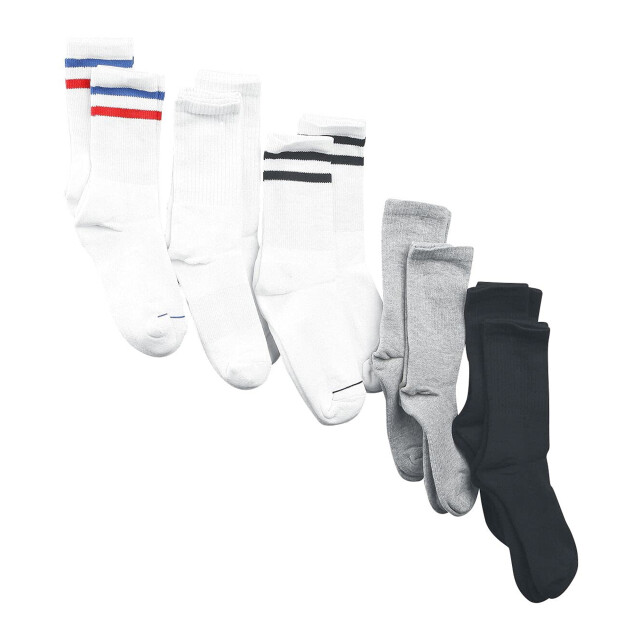 Urban Classics Sportieve herensokken (set van 10) UTTN846_blackwhitegreynavyred large