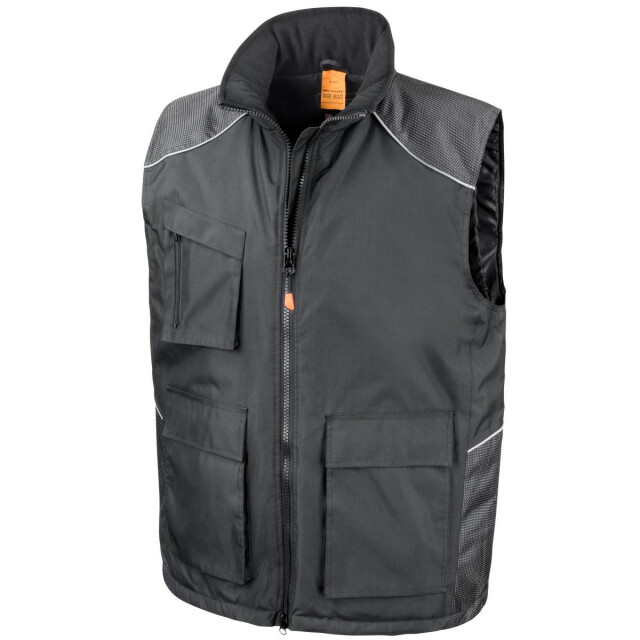 Result Unisex work-guard vostex bodywarmer / gilet / werkkleding UTFK995_black large