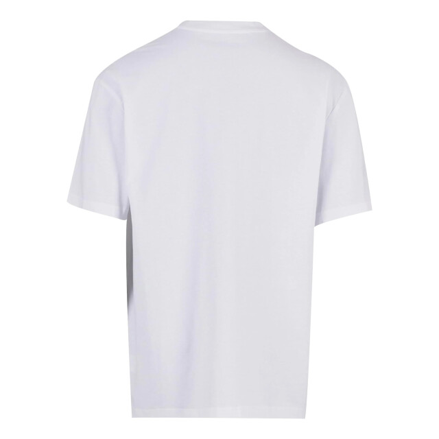 Urban Classics Heren college logo lang t-shirt UTTN826_white large