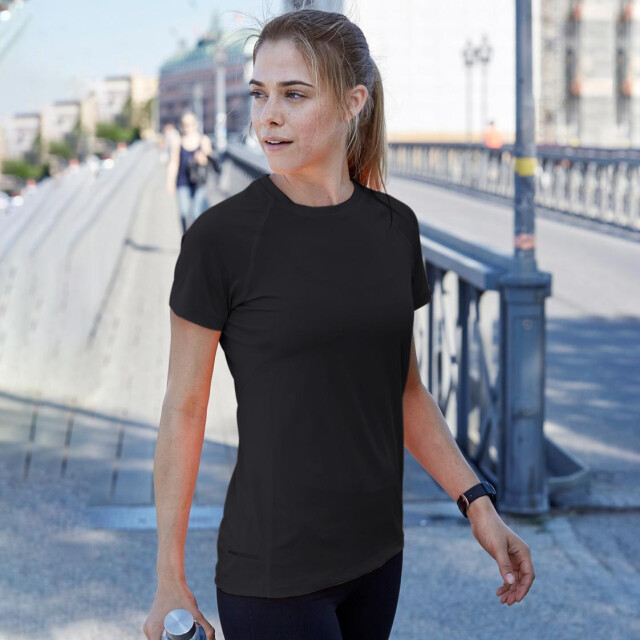 Tee Jays Dames cool dry short sleeve t-shirt UTFK917_black large