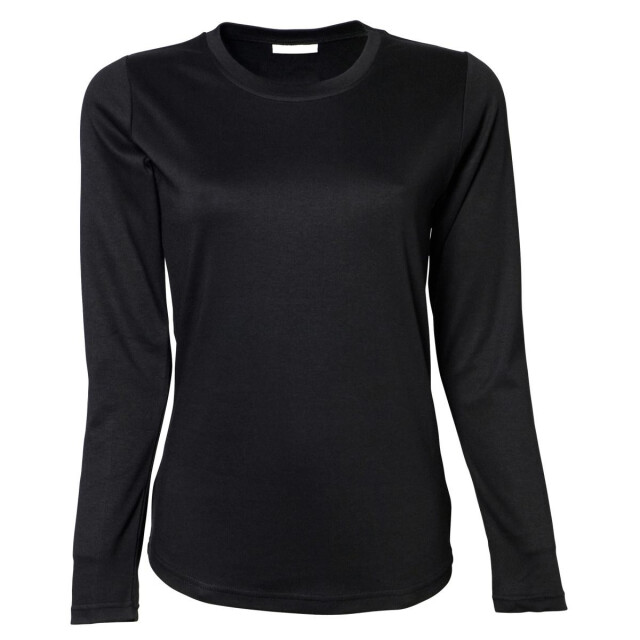 Tee Jays Dames interlock t-shirt met lange mouwen UTFK911_black large