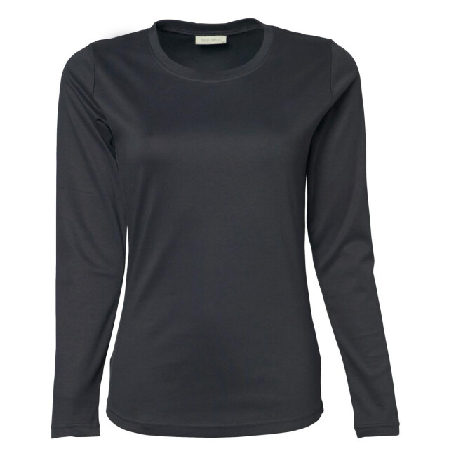 Tee Jays Dames interlock t-shirt met lange mouwen UTFK911_darkgrey large