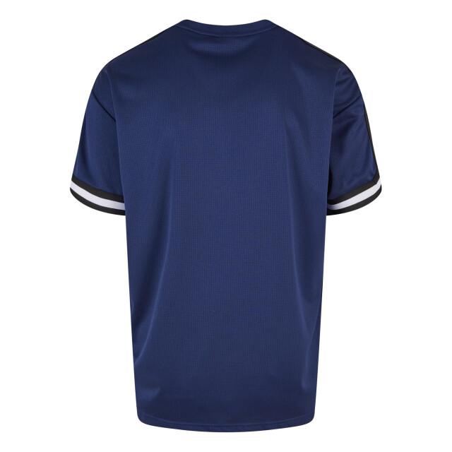 Urban Classics Heren streep mesh oversized t-shirt UTTN811_darkblue large