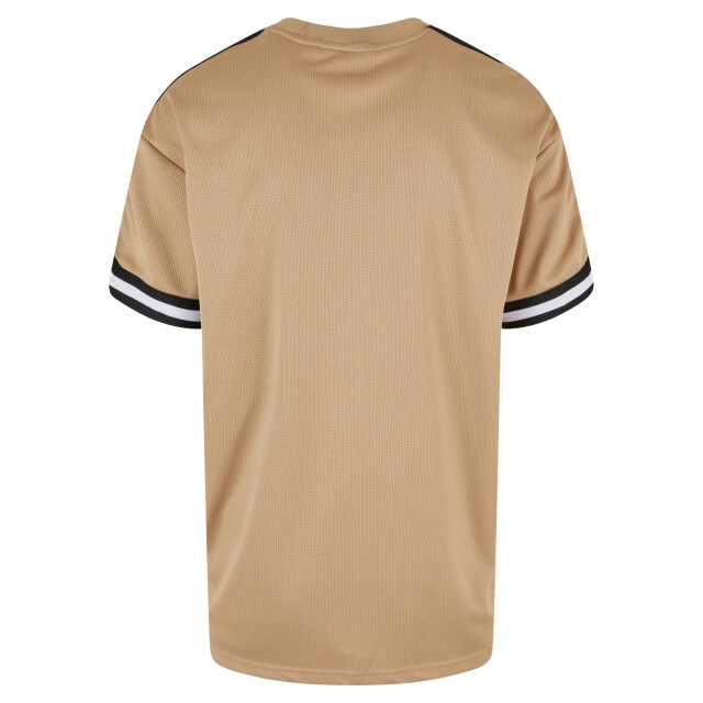 Urban Classics Heren streep mesh oversized t-shirt UTTN811_unionbeige large