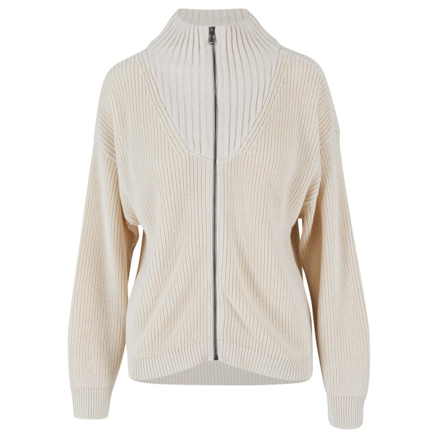 Urban Classics Gebreid vest met rits voor dames UTTN816_sand large