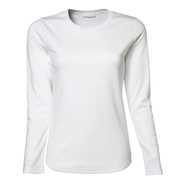 Tee Jays Dames interlock t-shirt met lange mouwen UTFK911_white large