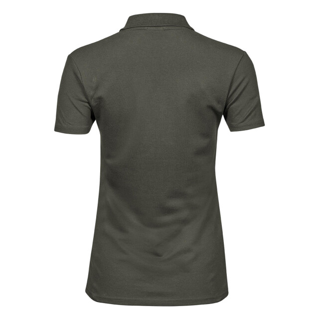 Tee Jays Dames luxe stretch poloshirt met korte mouwen UTFK889_deepgreen large