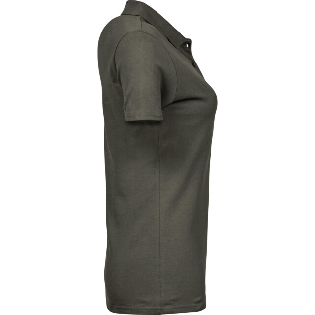Tee Jays Dames luxe stretch poloshirt met korte mouwen UTFK889_deepgreen large