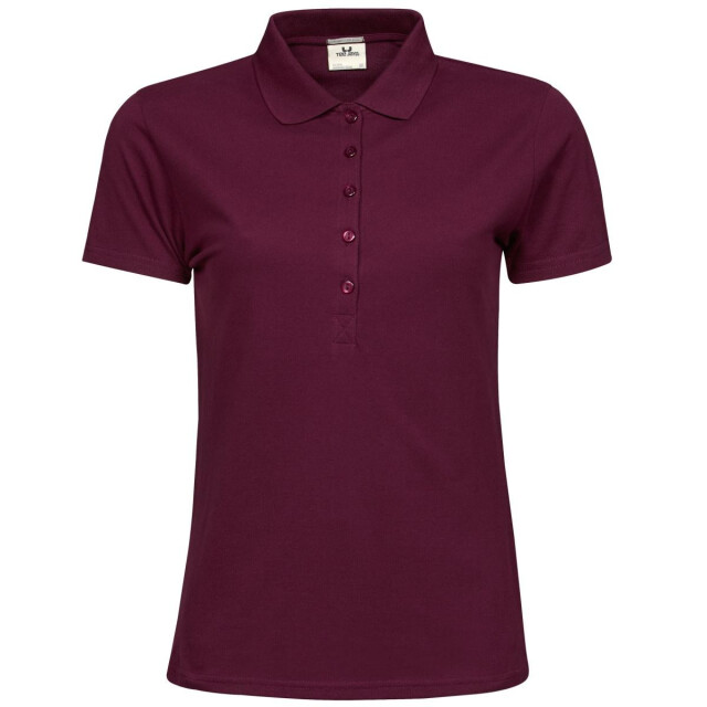 Tee Jays Dames luxe stretch poloshirt met korte mouwen UTFK889_wine large