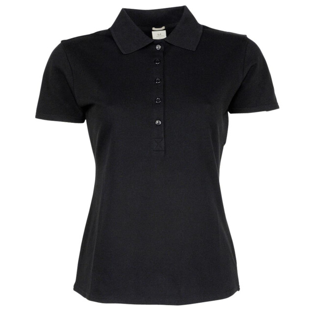 Tee Jays Dames luxe stretch poloshirt met korte mouwen UTFK889_black large