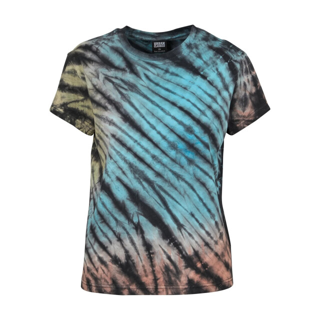 Urban Classics Dames tie dye boyfriend t-shirt UTTN806_black large