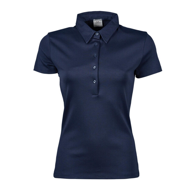 Tee Jays Dames pima korte mouw katoenen poloshirt UTFK888_navyblue large