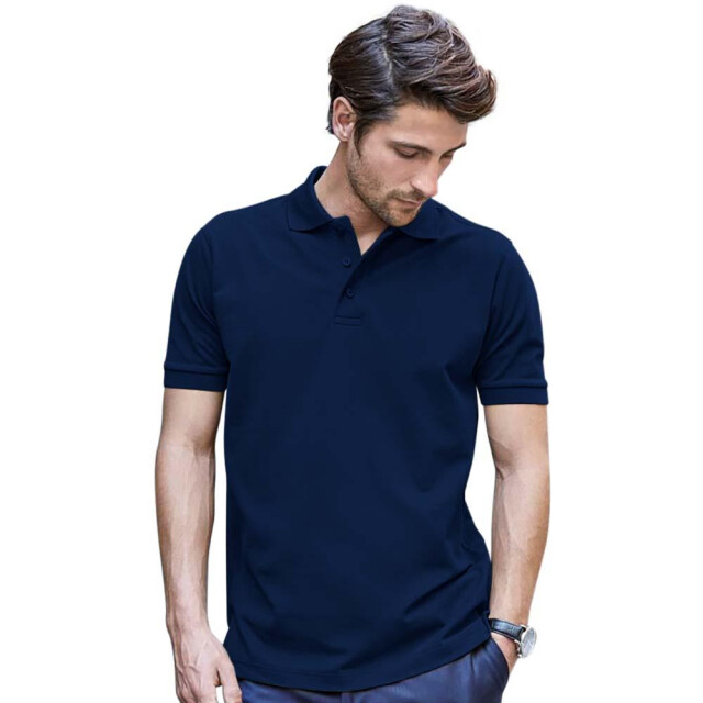 Tee Jays Heren luxe stretch short sleeve polo shirt UTFK882_navyblue large